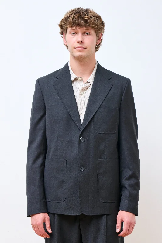 Patch Pocket Blazer Anthracite