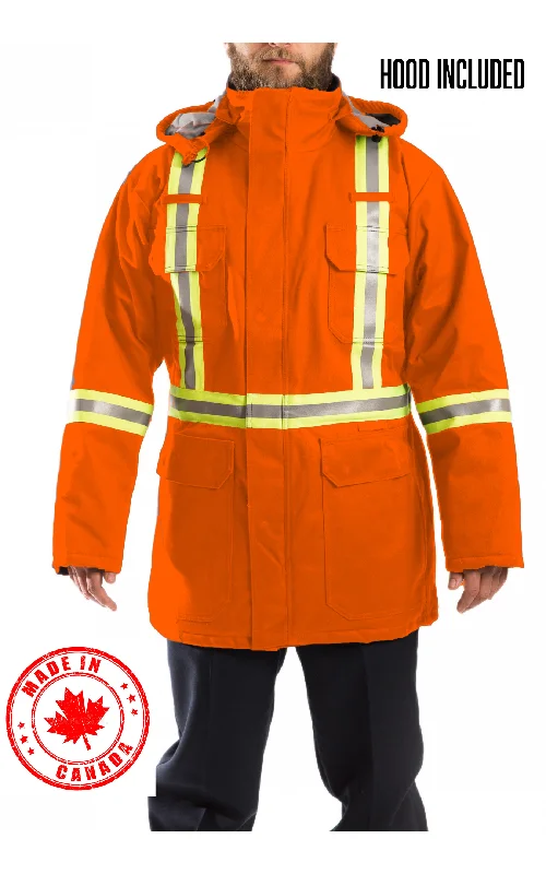 Premium Orange AR/FR Insulated Parka W/CSA Striping