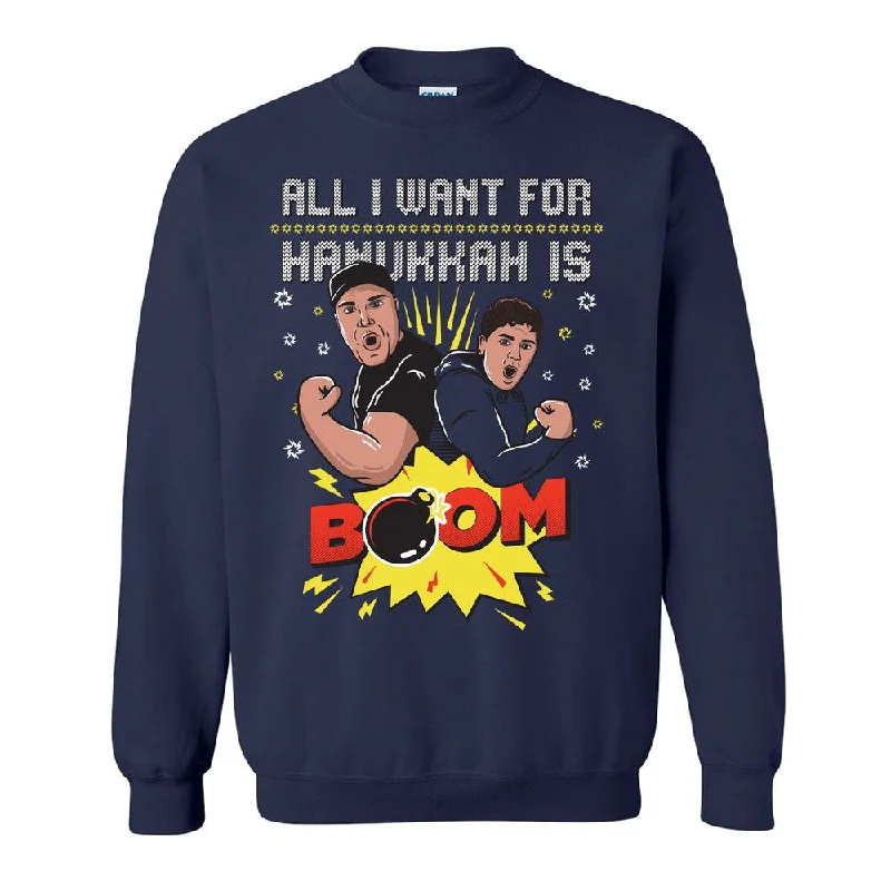 All I Want For Hanukkah is BOOM Ugly Sweater