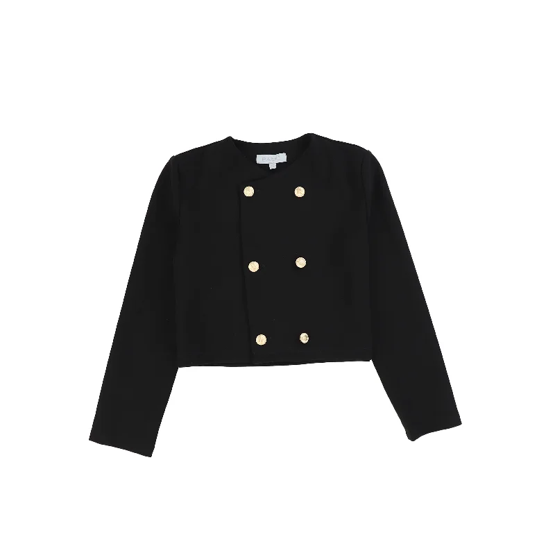 Bace Black Military Style Blazer