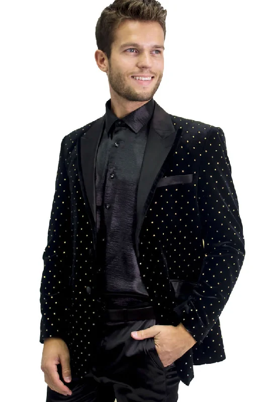 Barabas Friday Night Slim Fit Blazer BL3020 Black/Gold