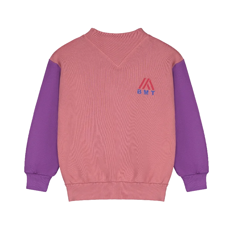 Bonmot Dusty Pink V-Neck Sweatshirt