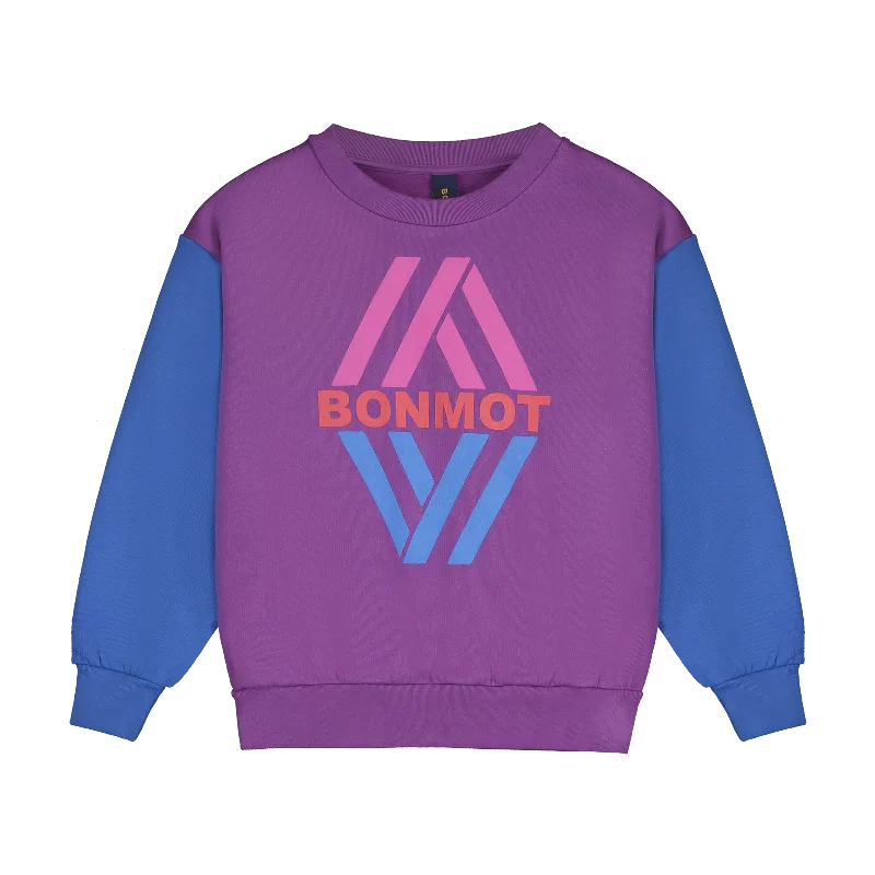 Bonmot Magenta Rhombus Sweatshirt