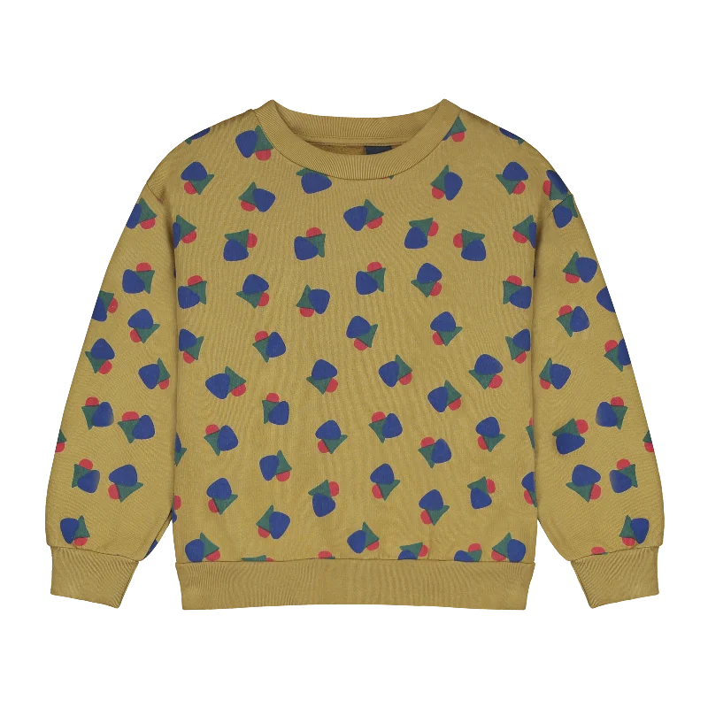 Bonmot Olive Allover Maths Sweatshirt