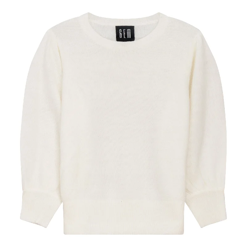 Gem Cream Angora Sweater