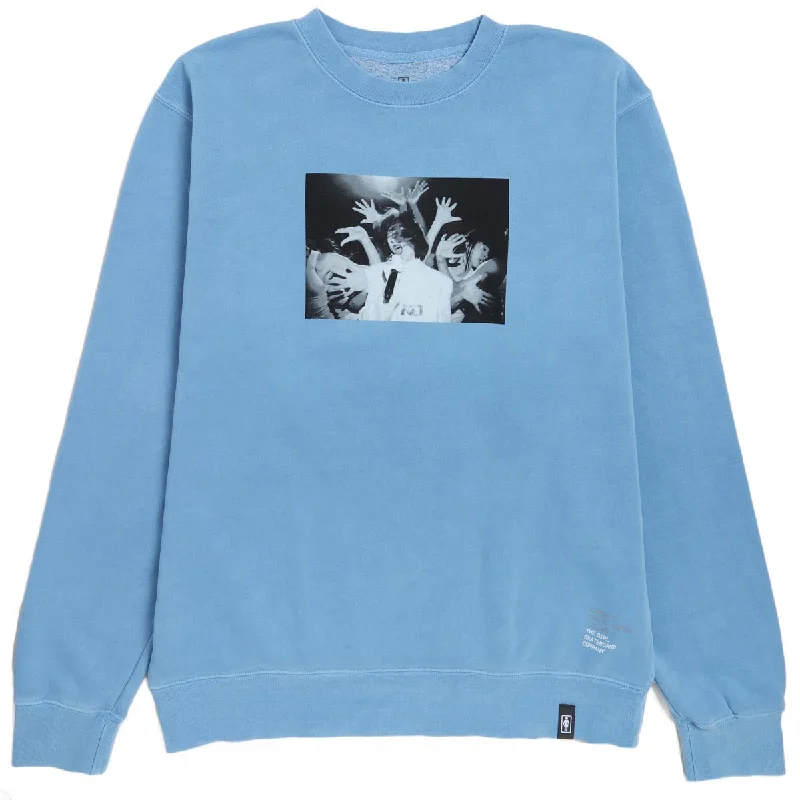 Girl Karen O Crew Sweater - Light Blue