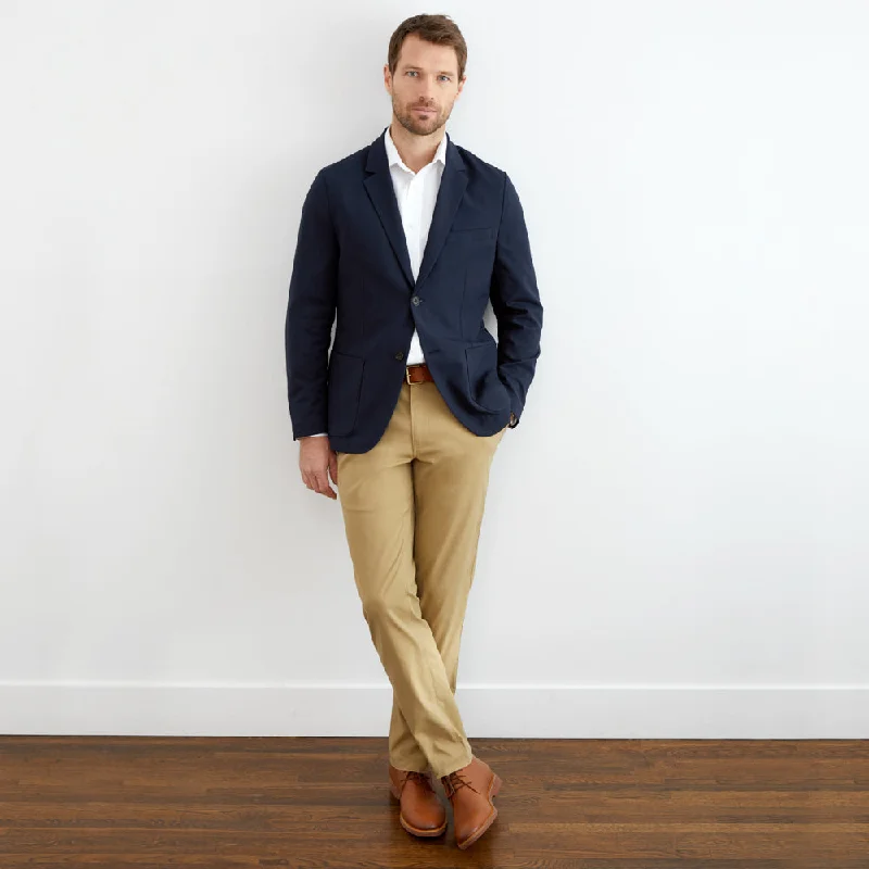 Hopsack Blazer Classic Fit - Midnight Navy