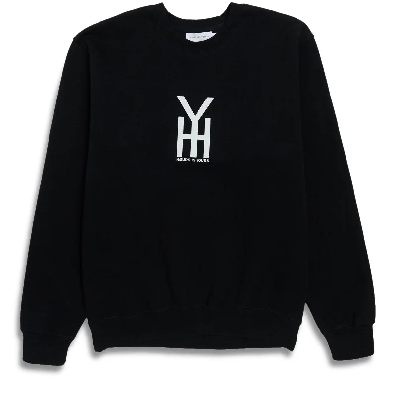 Hours Is Yours HIY Crew Sweater - Black