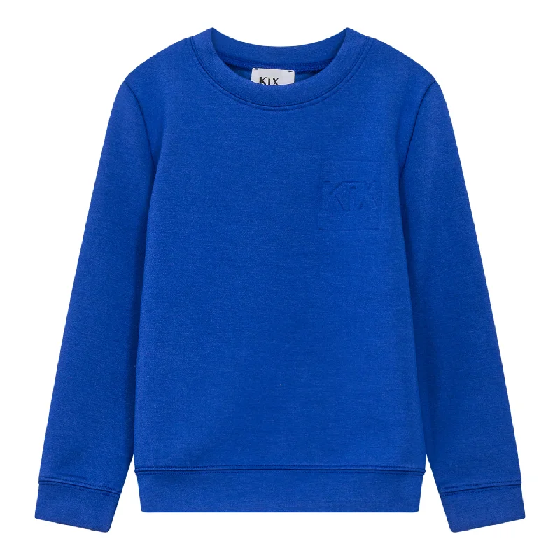 Kix Cobalt Embossed Sweatshirt