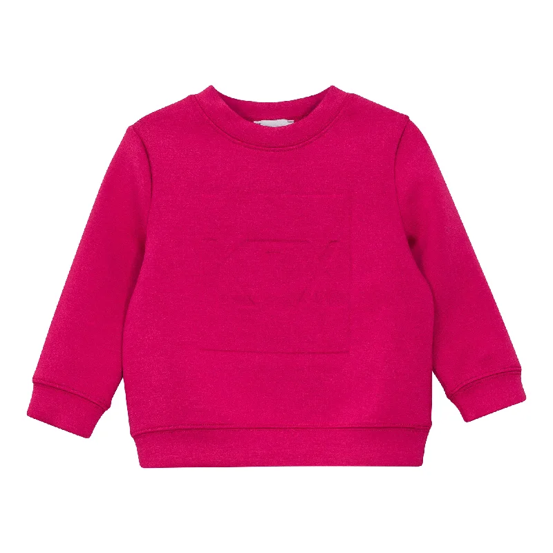 Kix Fuchsia Embossed Sweatshirt