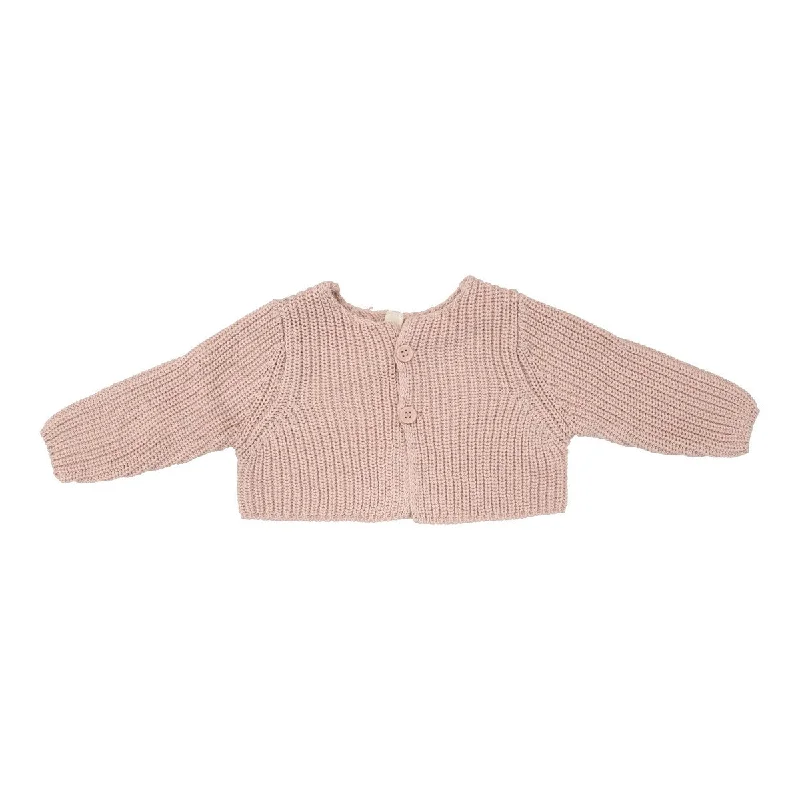 Lilette Peachy Pink Chunky Knit Shrug