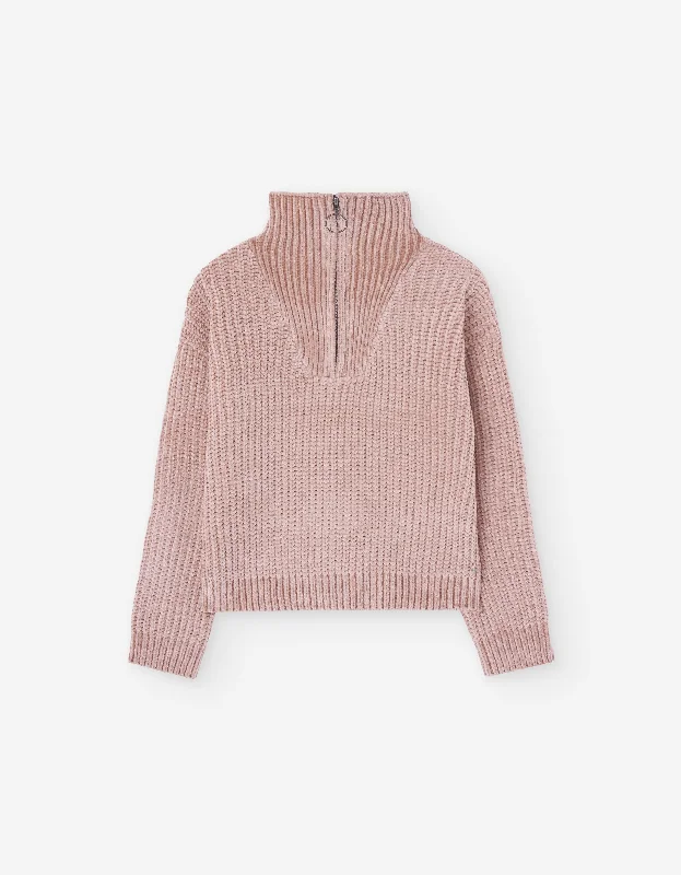 Losan Misty Rose Half Zip Sweater