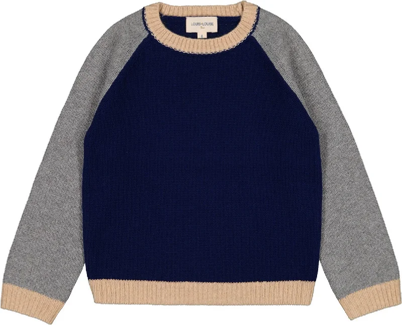 Louis Louise Indigo/Grey Rupert Sweater