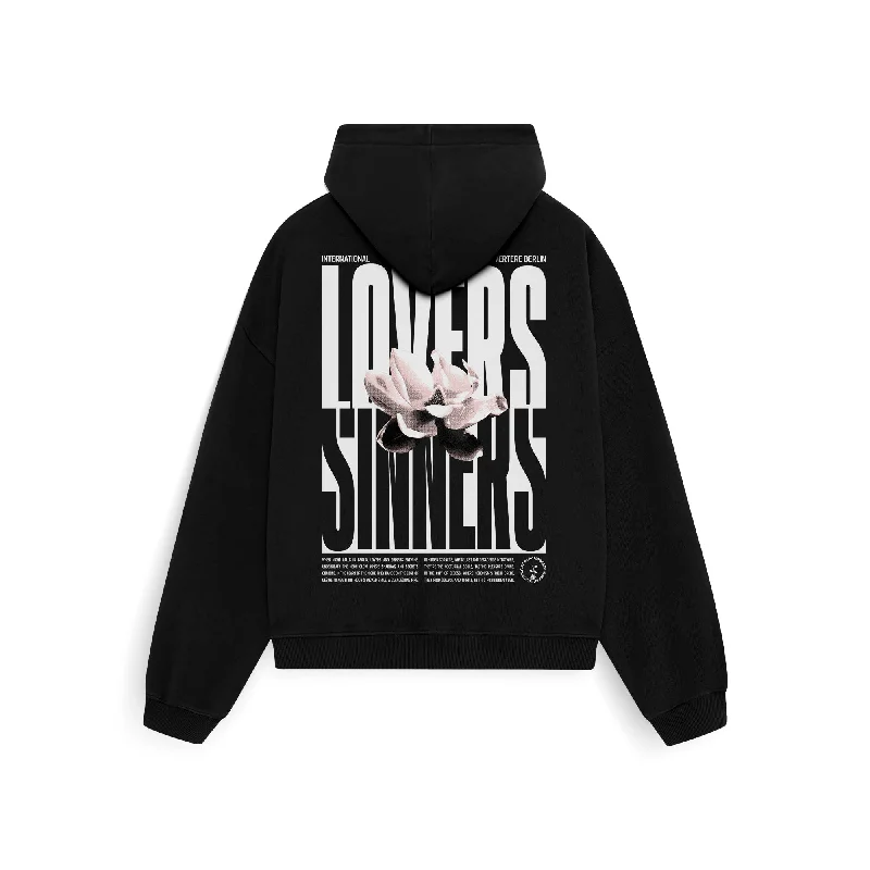 LOVERS HOODIE - BLACK