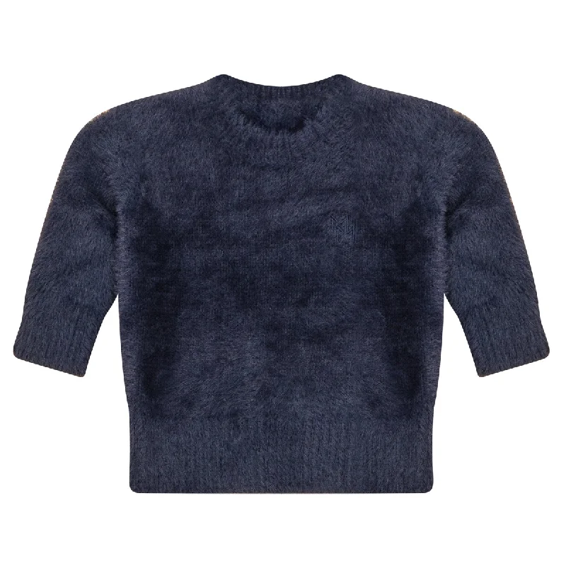 Mann Navy Mohair Kenzo Sweater