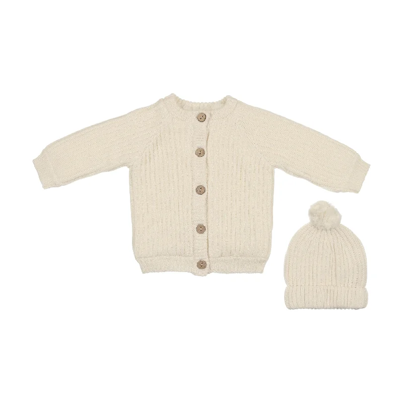 Mema Knits Cream Knit Jacket