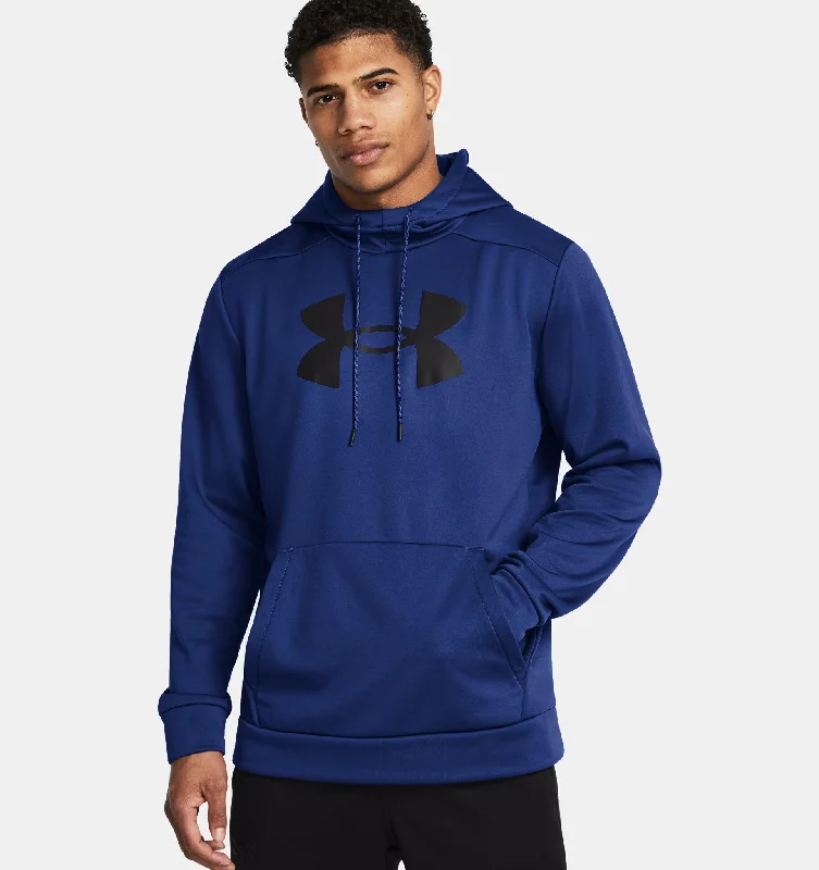 Men's Armour Fleece Big Logo Hoodie Tech Blue/Black - 1379743-432