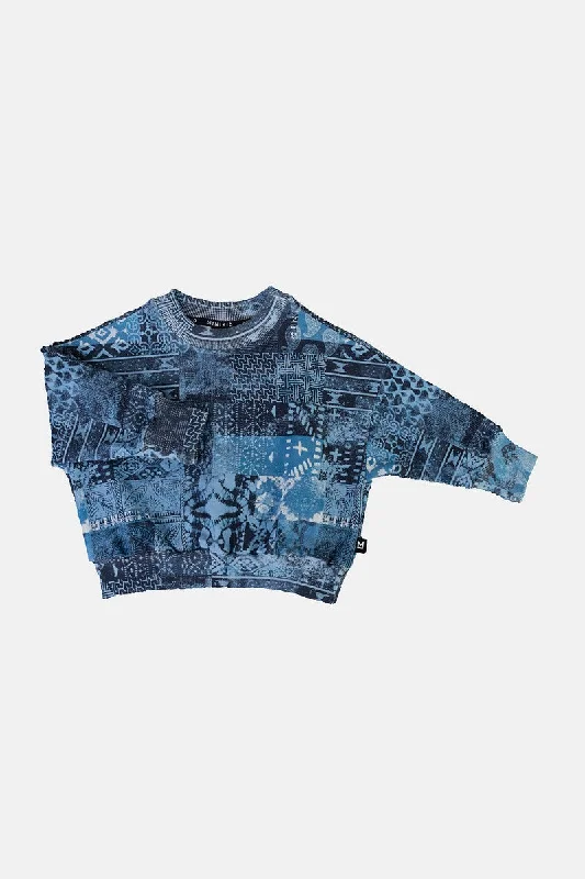 Minikid Blue Moroccan Sweatshirt