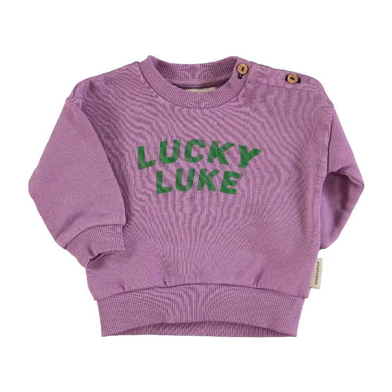 Piupiuchick Mauve Lucky Luke Baby Sweatshirt