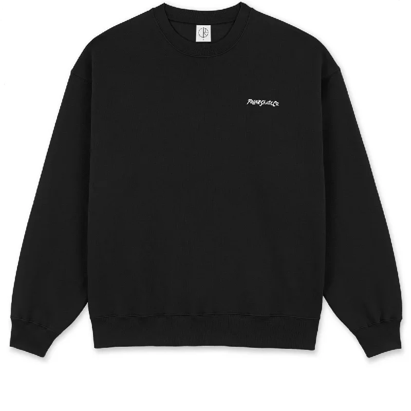 Polar Dave Surf Logo Sweater - Black