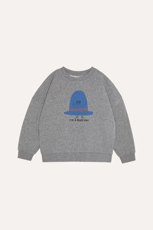 The Campamento Grey Blue Hat Sweatshirt