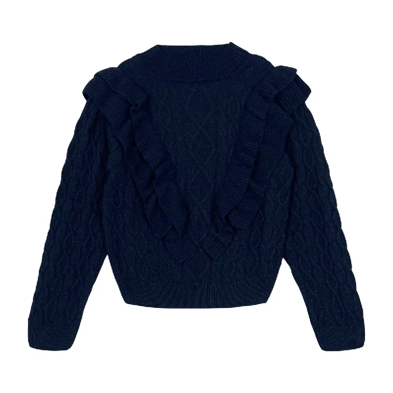 The New Society Midnight Navy Victoire Sweater