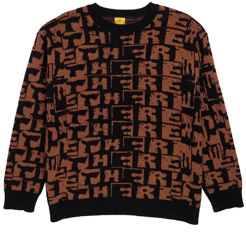 There Torn Sweater - Black/Brown