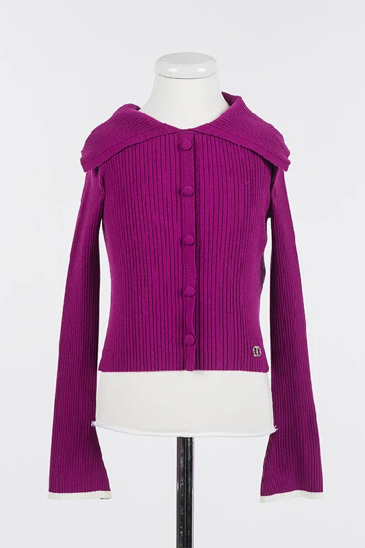 Twinset Purple Collar Sweater