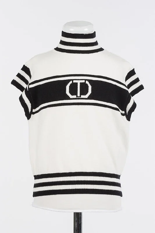 Twinset White & Black Sweater