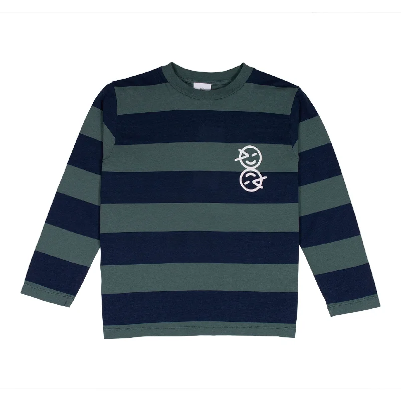 Wynken SoftGreen/Navy Stripe T-Shirt