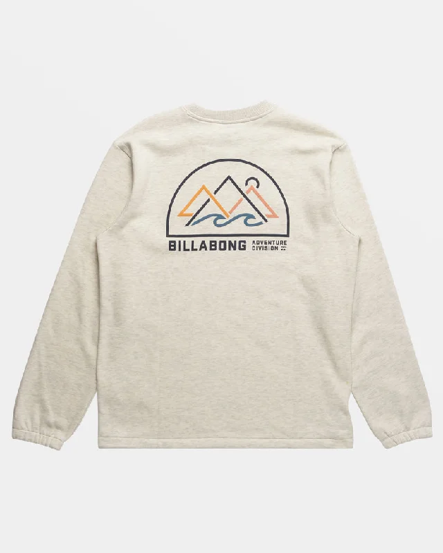 Billabong Compass Crew Sweatshirt-Oatmeal Heather