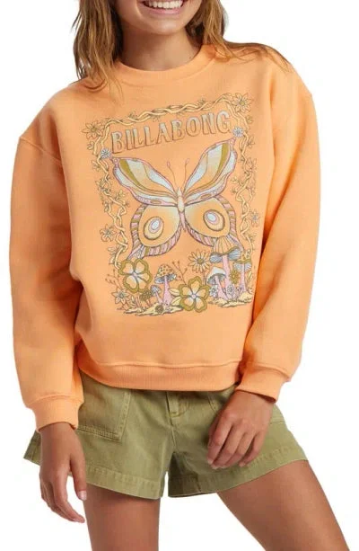 Billabong Girls Nature Trail Sweatshirt-Tangy Peach