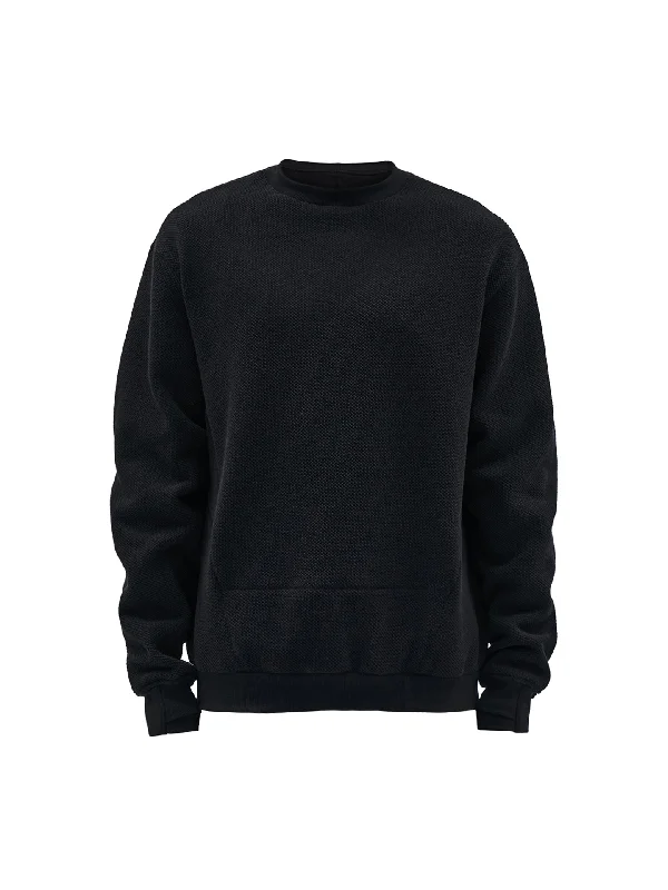 harria crewneck textured cotton jersey