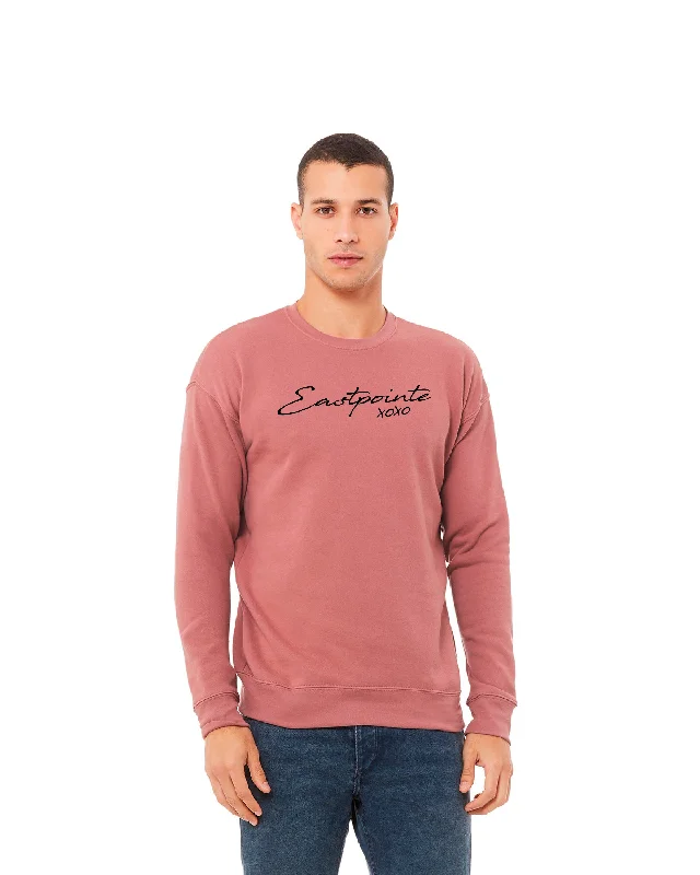 Ink Detroit Eastpointe XOXO Crewneck Sweatshirt - Mauve