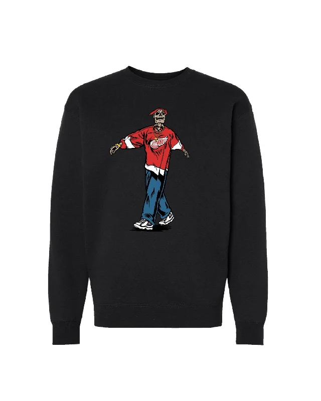 Ink Detroit - Tupac Wings Jersey Crewneck Sweatshirt- Black