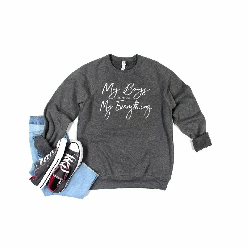 My Boys My Everything Sweatshirt -DK GREY (PLURAL)