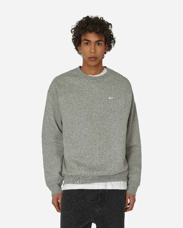 Solo Swoosh Crewneck Sweatshirt Dark Grey Heather