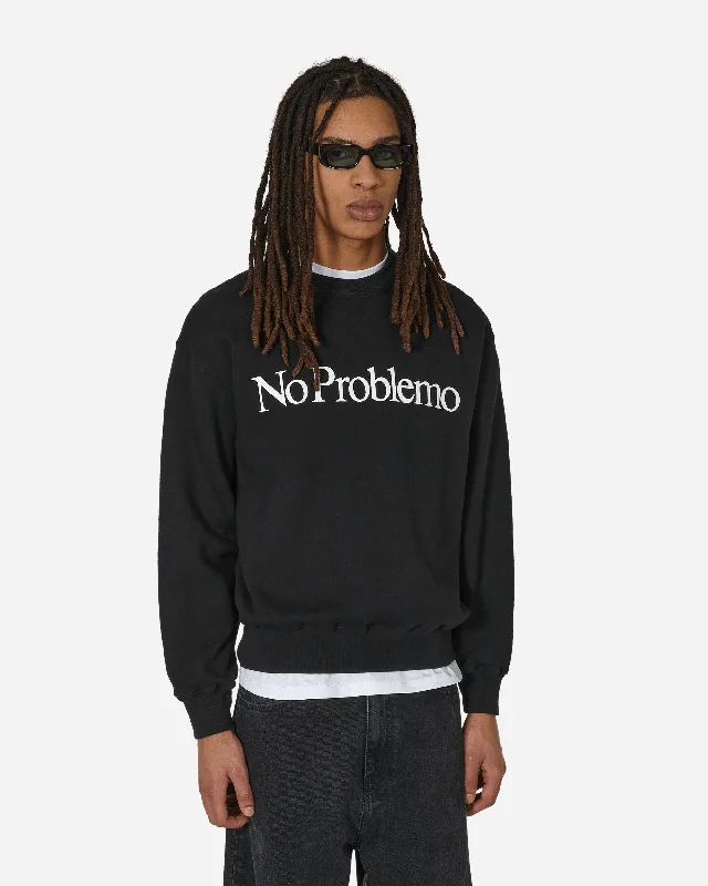 Logo Crewneck Sweatshirt Black